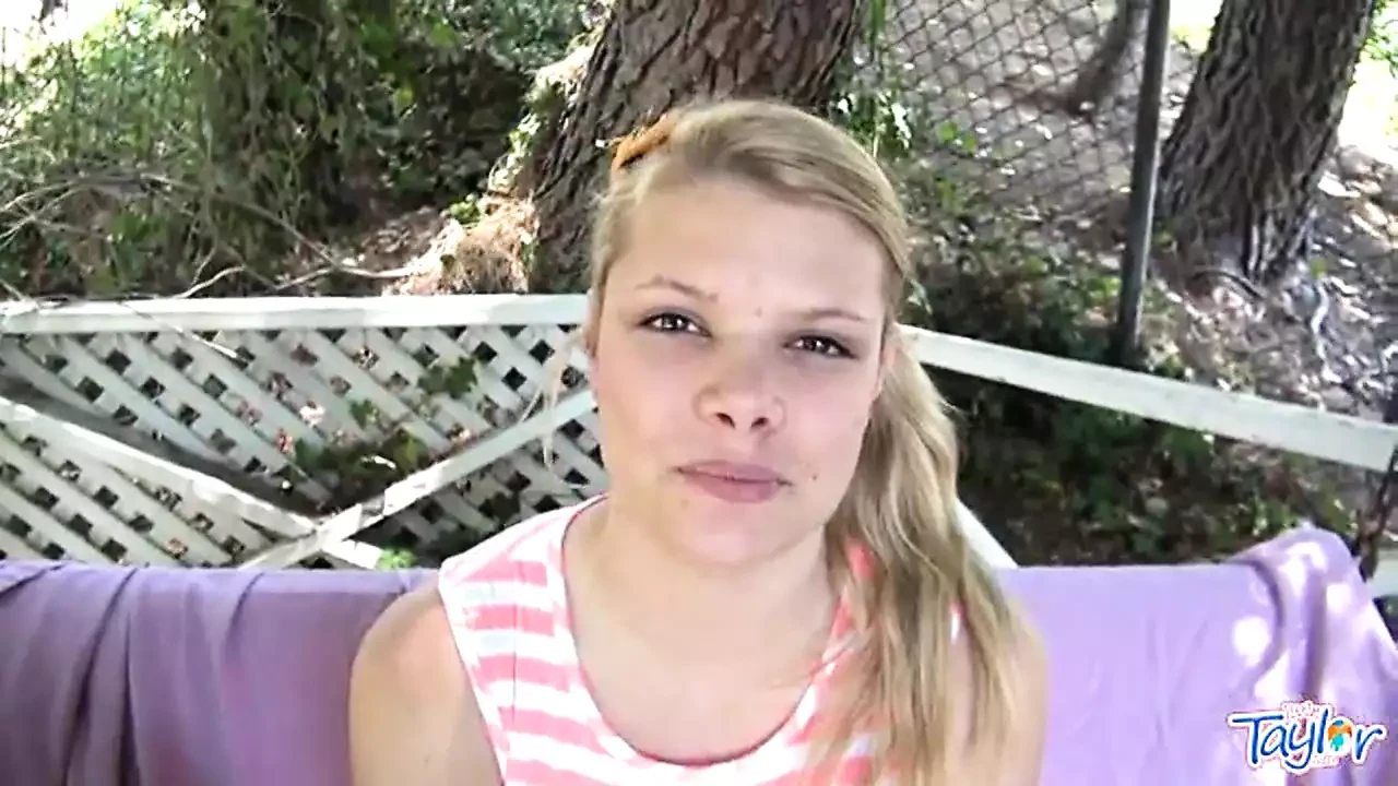 Sexy solo teen taylor gets wet touching her pussy