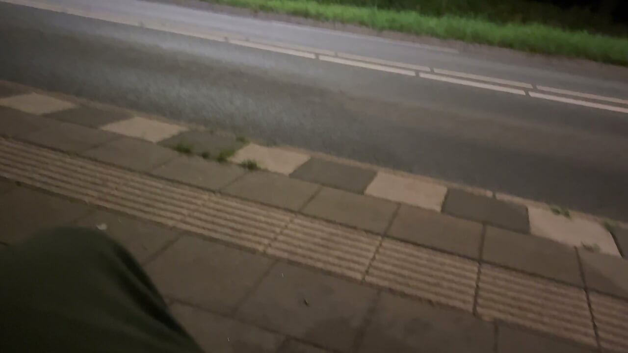 Playing penis at the bus stop