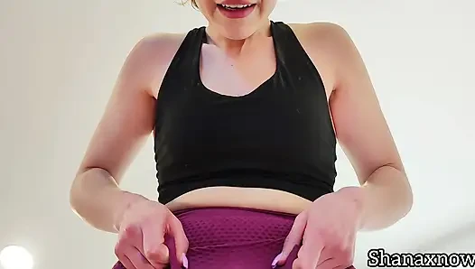 TESTING MY PHYSICAL ENDURANCE ON THE TREADMILL ENDS IN CREAMPIE