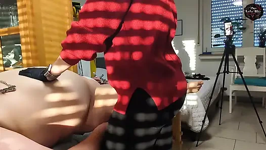 DomLadyMia-SlaveOfM köle için kırmızı şortlar bölüm 6