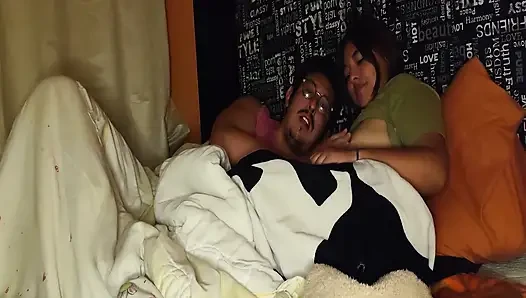 We take advantage of being alone and we like to record ourselves having sex.