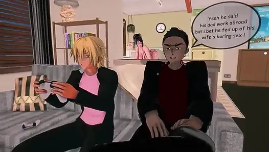 NTR Langweilige familie pary 1-5 animierter 3d-porno