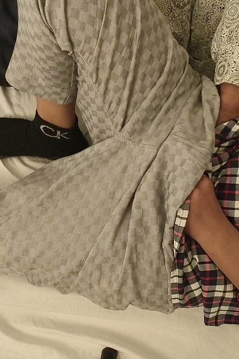 The Stepbrother Dared to Touch My Virgin Pussy! Follows the Contour of My Pussy in Leggings