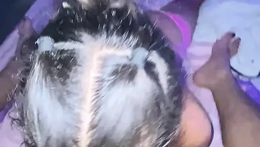 Rich blowjob, fuck and milk in the ass