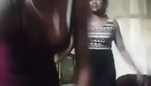 Sexy black girl doing selfies.mp4
