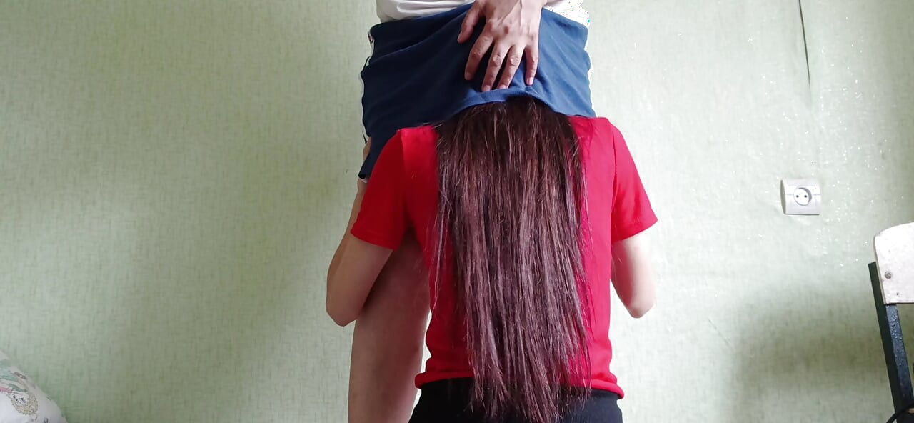My Shy Neighbor Climbed Under My Skirt Without Asking, but I Liked It