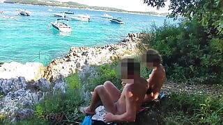 I touch a stranger's cock on a public beach in Croatia in front of everyone (REAL)