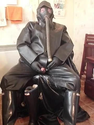 Black rubber wank.