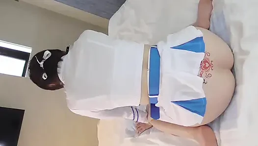 Mayu NO57 Tıraş olunmuş, Derin Boğaz, Dantel Kraliçesi Cosplay, Bant, Sıçrama, Sperm İçme PR