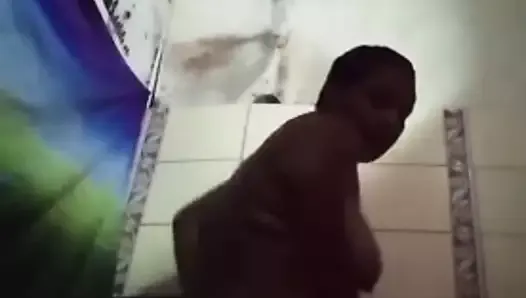 PNG mom in shower