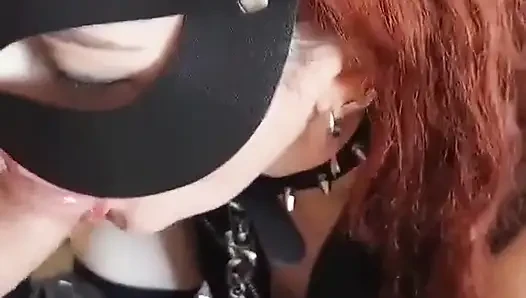 Latex Kitty Is the Blowjob Goddess