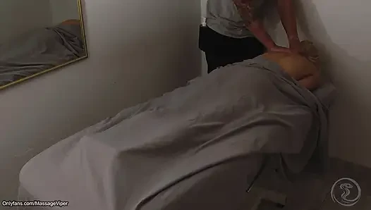 Horny Blonde Housewife Gets a Real Massage