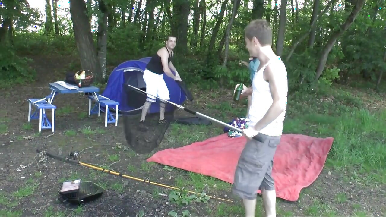 Hot dp action in the woods