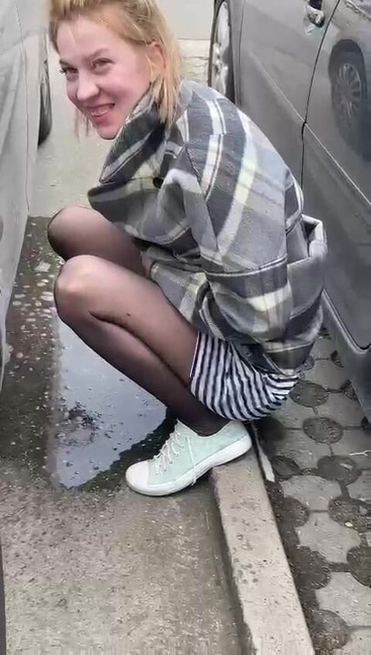 pissing like a cow in public