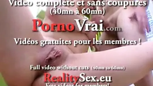 French huge clit and wet open pussy !!