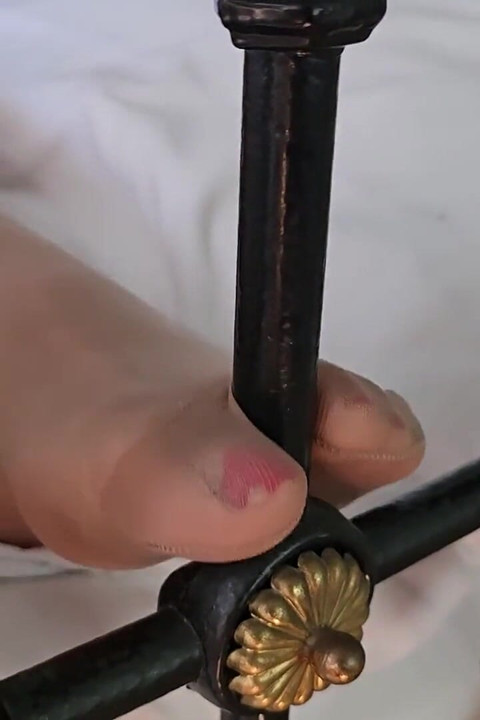 Blue Mini Skirt Part 1 Foot Rubs
