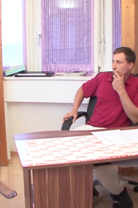 Horny Teen Gets Fucked by the Consultant on the Office Table