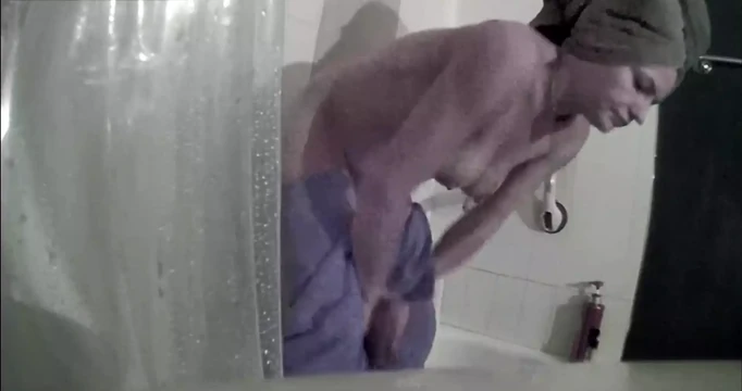 Caught in the bathroom masturbating