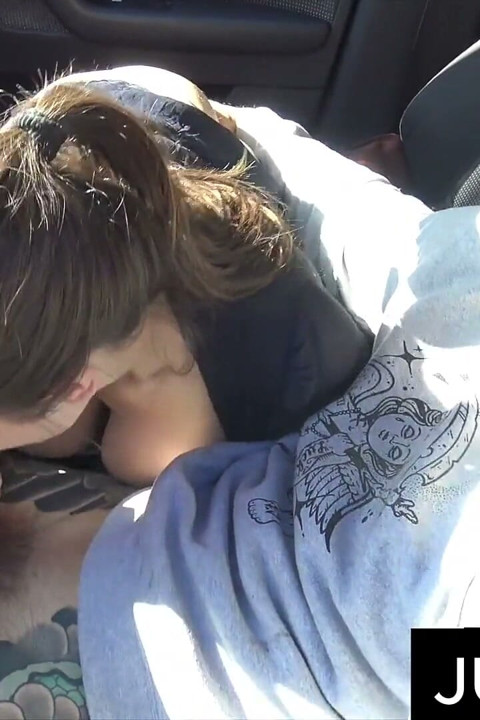 Stranger Sucks Me in the Car