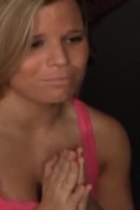 Blonde Girl Sucks Her Sins Away with Big Gloryhole Dick