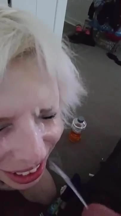 Amateur blowjob facial 02