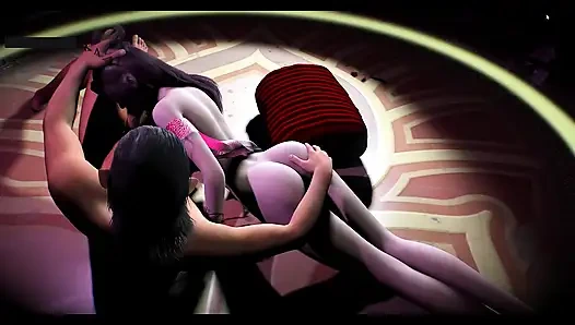 Dewi siber dengan lekuk terlarang- hentai animasi 3D