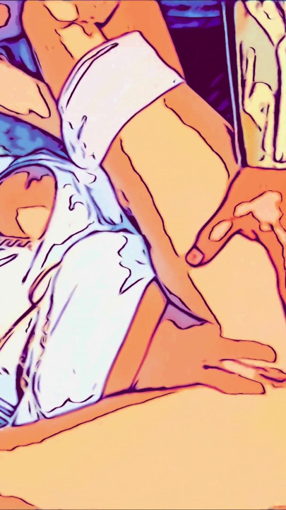 Do cu pra boca, máquina. Estilo hentai cartoon