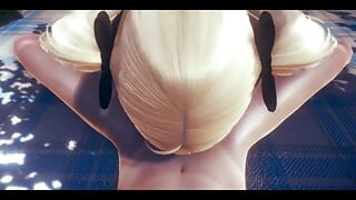 Genshin impact Hentai - pov Fischl pompino e sborrata in faccia - manga anime gioco giapponese porno