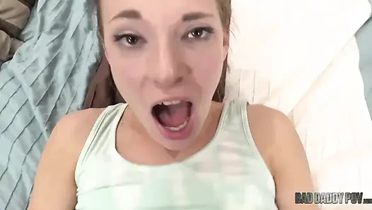 Bad POV - Stepdaughter's Shocking Discovery, He Caught Him Masturbating to Her Photosmily!