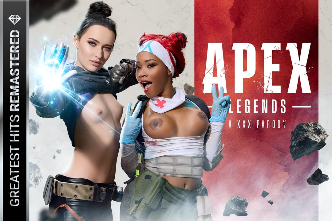 VRCosplayX Apex 傳奇人物 Kiki Minaj 和 Sasha Sparrow 救了你的命，現在你欠肛交