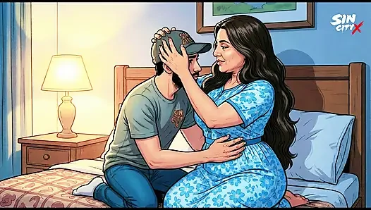Tante sange india menggoda cowok pengantar barang di rumah