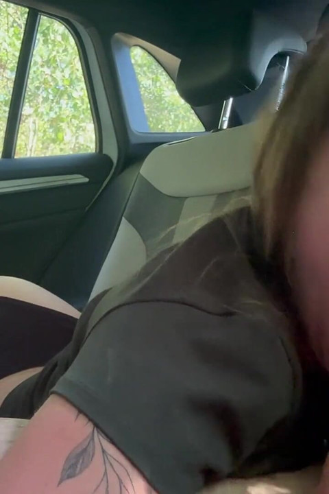 1st Footjob in the Car
