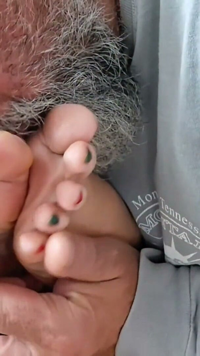 Sucking on her soft cute little feet | Clip 2
