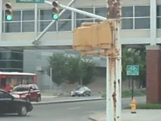 Lincoln bus going pass the library