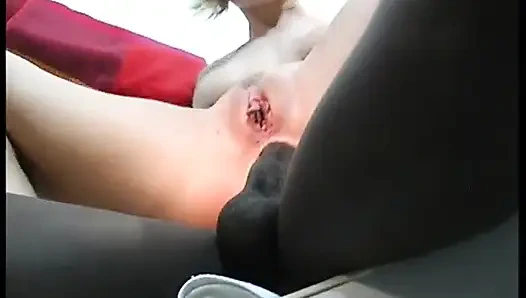 Black and white threesome in the bathroom