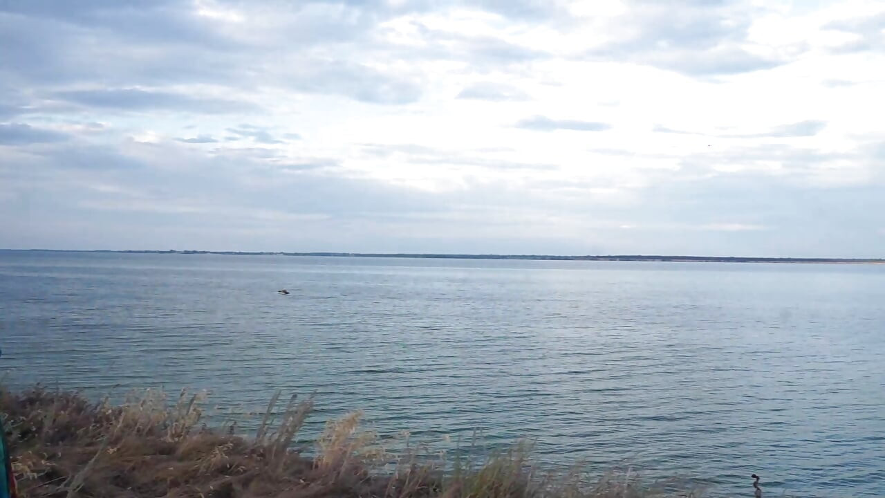 Volga marge in evening