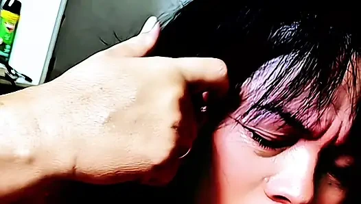 Beautiful and young friend from college leked doing amateur and risky blowjob up close and ends with cum in her mouth