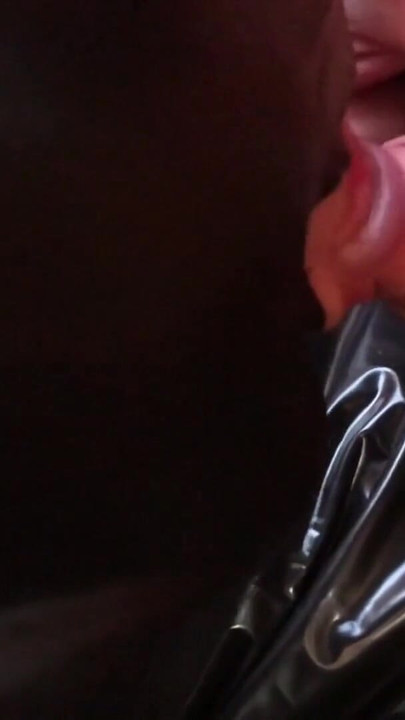 Emotional moment from "Leggings, Heels and Blowjob"