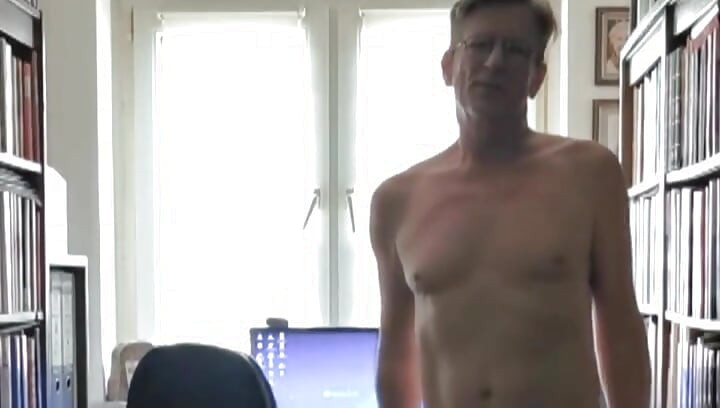 He was completely naked at home