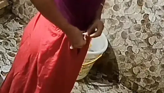 Sexy Figure big tits Indian Girlfriend Bathing and dress changing