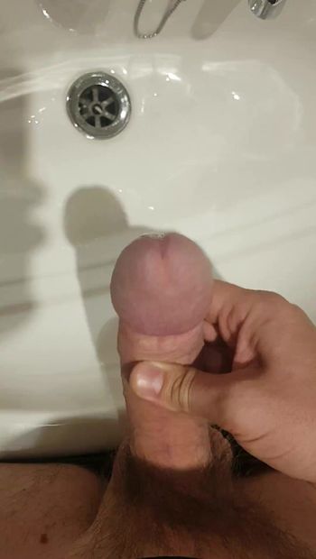 Jerk off quickly in the bathroom - was very hot at the party