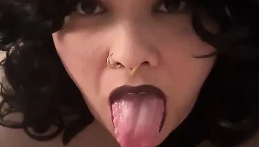 Echtes paar selbstgedrehter blowjob! Ahegao Gesichtsbesamung
