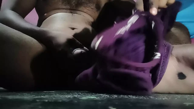 Pissing and pumping with underware