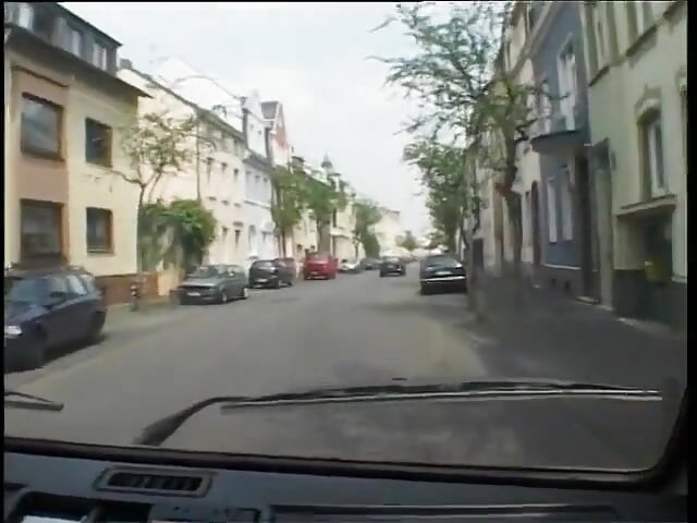 Blonde has no problem sucking cock in the car