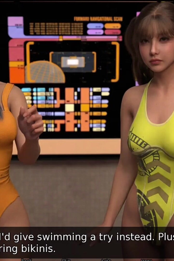 Qboy as a Swimming Instructor for Five Hot Girls - Asia Town - E15