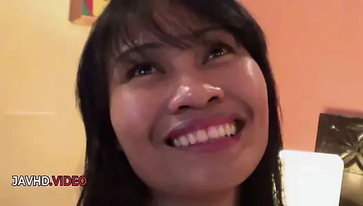 Sultry Japanese Brownie Enjoys DP Adventures With Her Creamy Core