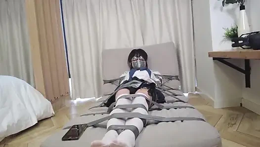 Mz25-Jk девушка была доведена до оргазма, будучи связана морской лентой