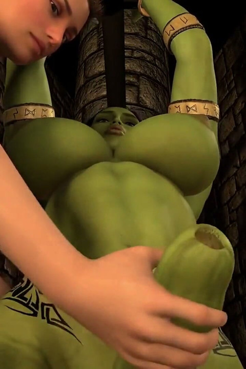 Grossa Ork Transsexual é ordenhada