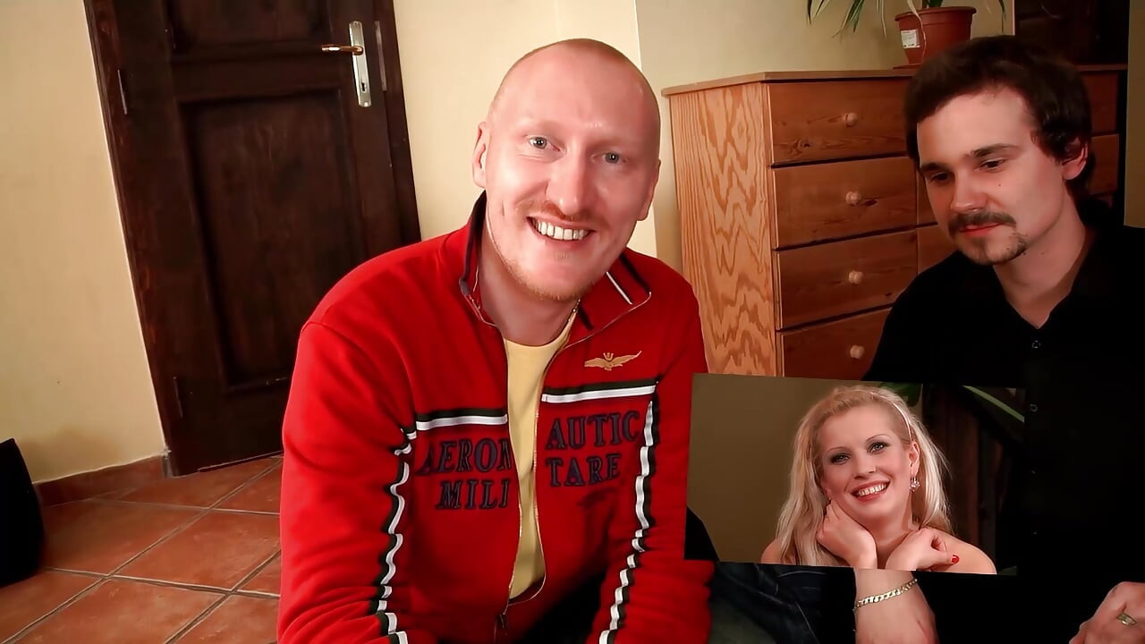 Horny Blonde Wants Two Cocks and Her Husband Watches and Jerks off