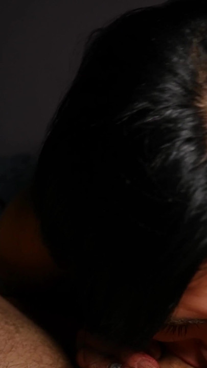 Key moment from "Naughty Teen Girlfriend Made Him Cum While He Was Watching Tv"